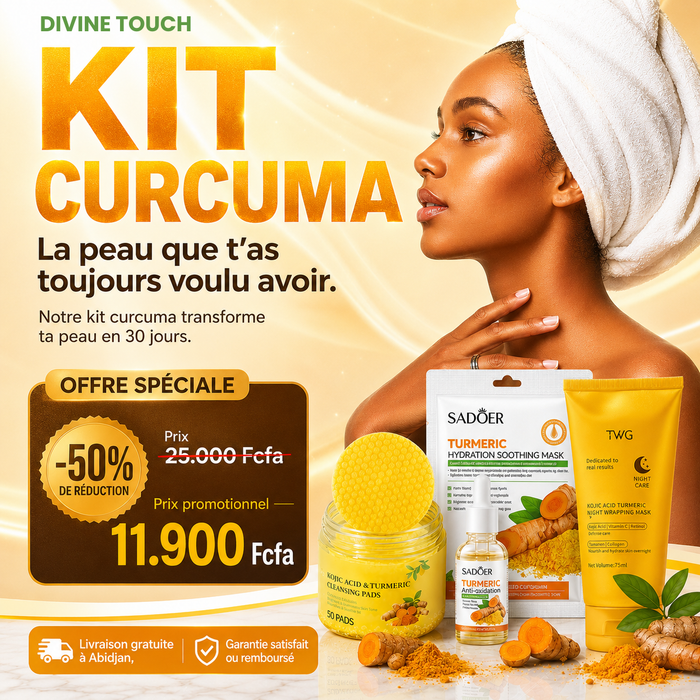 La meilleur routine jour et nuit au curcuma ( Abidjan )