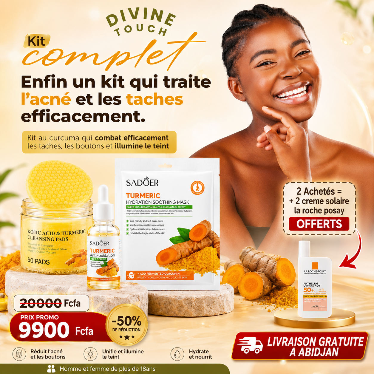 Les Meilleurs Cotons aux curcuma  (ABIDJAN)