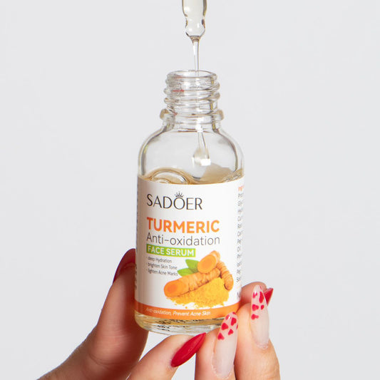 KIT CURCUMA : Coton curcuma + Sérum au curcuma + Masque au curcuma + Crème solaire La Roche Posail