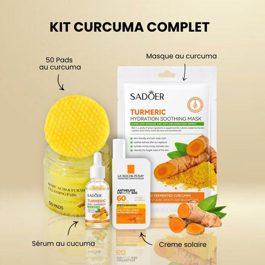 Kit Complet Routine Jour & Nuit aux curcuma et au collagène