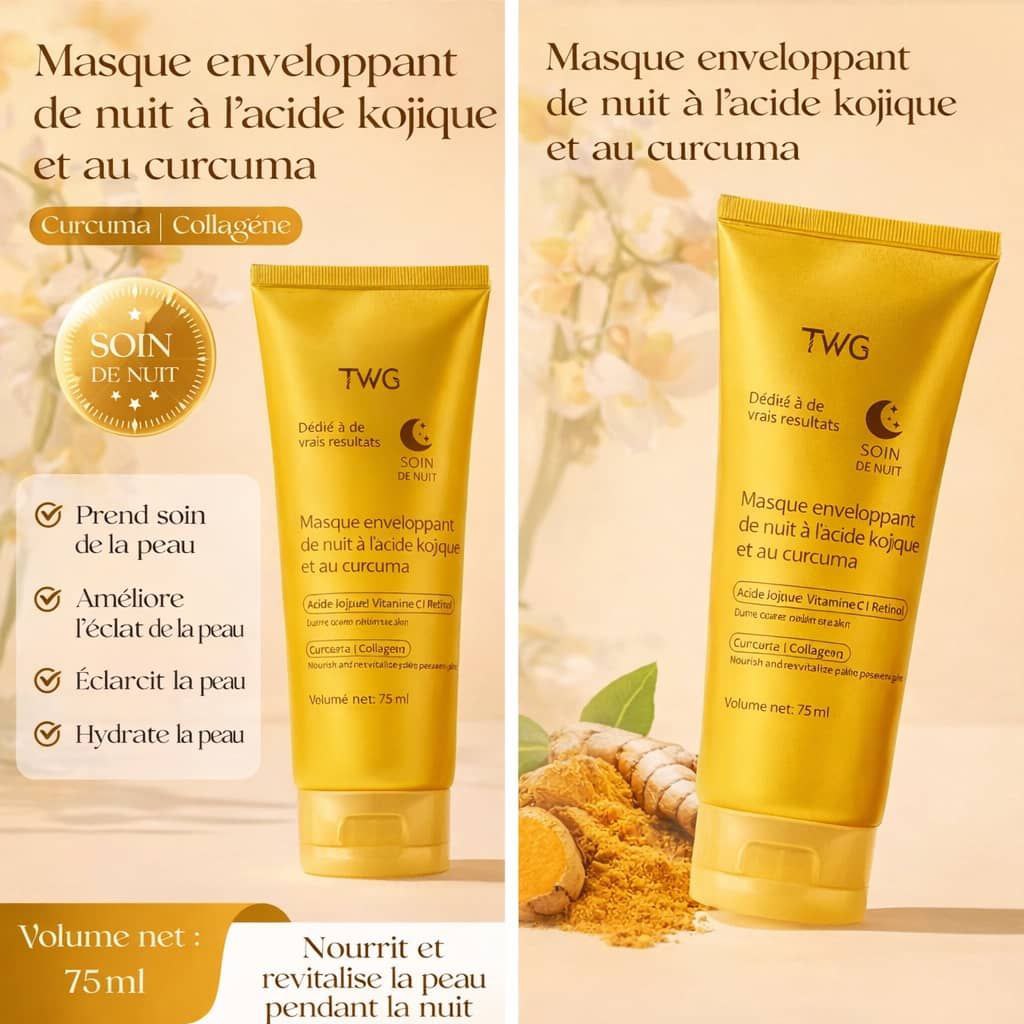 Masque de Nuit au Curcuma & Acide Kojique